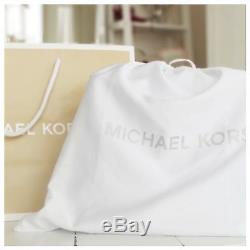 100% Michael Kors Jet Set Travel Saffiano Leather Top Zip Tote Grey Boxed