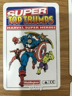 1988 Super Top Trumps Marvel Super Heroes full set in original box
