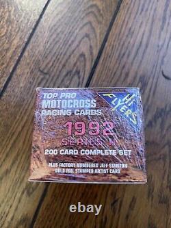 1992 Series II Top Pro Motocross Racing Cards 200 Card Complete Set Shrink Wrap
