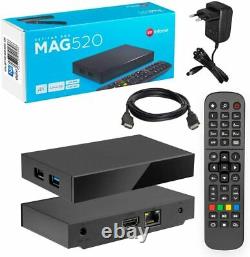 2021 NEWEST MODEL ORIGINAL-INFOMIR-MAG520-IPTV/OTT Set-Top Box 4K Media / Linux