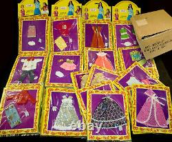 48x Cilly Vintage Wholesale Set Top Box 70er Doll Clothing Topper Dawn Outfit