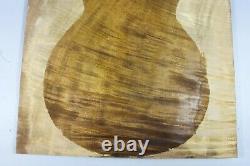 5896 AAAA 11mm Flame Golden Phoebe Wood Electric Bass Fat Top Set Luthier