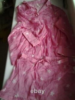 AGENT PROVOCATEUR GIFT BOXED RARE SILK COSMO PYJAMA TOP & SHORTS SET Size UK 8