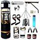A 5ft Heavy Filled Punch Bag Kick Boxing Martial Arts Training Set Mma Fitness