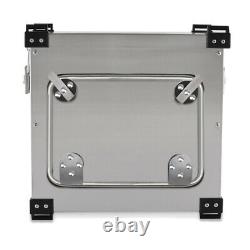 Aluminium Panniers Set + Top Box for Royal Enfield Himalayan NX55 silver