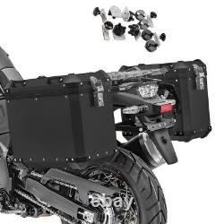 Aluminium Panniers Set for Yamaha Tenere 700 / XJ 600 F Side Cases GX45 black