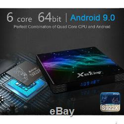 Android 9.0 TV BOX Amlogic S922X 4G 128G DDR4 4k HD BT 5.0 Dual Wifi Set Top Box