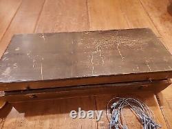 Antique Boxwood Table Top Parlor Croquet Set Wood Box