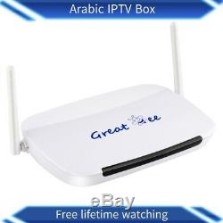 Arabic Tv Box android 4.4 wifi for IPTV Set Top Box Free Lifetime Watching