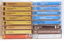 BEATLES COLLECTION 16 Near Mint Cassettes in Wooden Roll Top Box Set lot