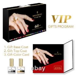 BORN PRETTY 60 Bottles/Box 10ml Nail UV Gel Polish Base Top Coat Set Gift Kits