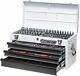 Boxo Usa 133-piece Metric Tool Set With 3-drawer Hand Carry Toolbox White