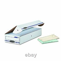 Bankers Box STOR/FILE Check Boxes, Standard Set-Up, Flip-Top Lid, 4 x 9 x 24 Inc