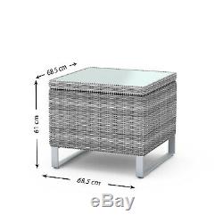 BillyOh Rattan 4 Seater Garden Sofa Set, with Glass Topped Table and Storage Box