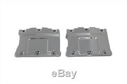 Chrome Top Rocker Box Cover Set, for Harley Davidson motorcycles, by V-Twin
