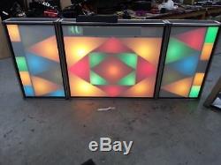 Disco Light Box Front Screens Retro Set Of 3 With Led Top Panel For Name