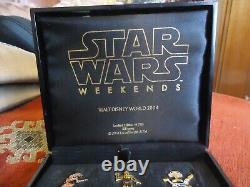 Disney 2004 Star Wars Weekends Droid Boxed Pin Set Collection Pewter R2-D2 Top