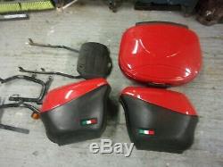 Ducati pannier set SPORT TOURING ST2 ST3 ST4 S red with top box full set