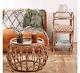 Evelyn Rattan Bamboo Glass Top Coffee Table. Matching Wooden Side Table & Shelf