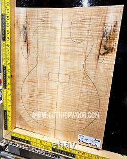 Flame Maple Guitar Top, Bookmatched Set Luthier Supplies Guitar Bass Making