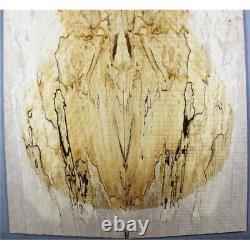 Fugure Electric Guitar Drop Top Spalted Barky Maple Bookmatch Wood Set Luthier