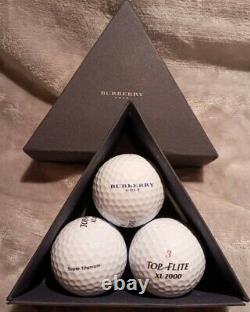 Genuine Burberry Super Titanium Top Flight XL 2000 Golf Ball Box Set x 3