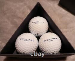 Genuine Burberry Super Titanium Top Flight XL 2000 Golf Ball Box Set x 3