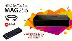 Genuine MAG 256 WiFi IPTV Set-Top Box Media Streamer 600M same as MAG256 w2