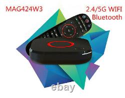 Genuine MAG 424W3 MAG424W3 IPTV Set Top Box 4K Bluetooth4.1 Linux wifi 2.4g/5G