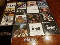 Georgous 1988 Beatles Wooden Roll Top Complete Box Set with16 NEW CD's & Booklet