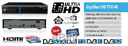 GigaBlue UHD Trio 4K Receiver Combo SAT+Kabelreceiver HDTV Set-Top-Box Linux E2