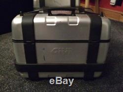 Givi Trekker Monokey Silver Luggage Panniers And Top Box Case Set Trk33n Trk52n