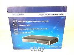 Grundig Digital Set Top Box Tuner Dvb Receiver Tv Gstb1701usb Usb Mp3 Jpeg