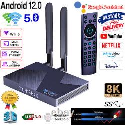 H96 MAX V58 8K 5G WiFi Smart TV Box Android 12.0 HD 3D Media Player Set-top Box