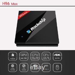 H96 Max Android 7.1 TV Box Set-Top Box 4GB+32GB WiFi 4K 2.4/5G Hexa Core S912