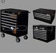 Halfords Industriial Black Tool Box Chest Set Roll Cab And Top Box All 3 Boxes