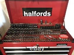 Halfords Professional Top Box & Roll Cab with Full Tool Set