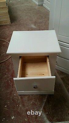 Handmade (white) Quad+top Box & X2 Bedside Cabinet Set Not Flat-pack