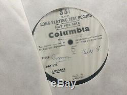 Hmv Angel Set Of Single Sided Test Pressings For The Callas Carmen Boxed Top Nm