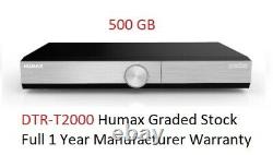 Humax DTR-T2000 500GB YouView HD Recorder Freeview+ Set Top Box, 1 Year Warranty