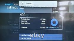 Humax HDR-1000S 500GB Freesat HD Satellite Recorder Receiver Set Top Box Black