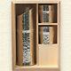 Japanese Tin Sake Cups And Vessel Set W Paulownia Box Top Brand Nousaku 501300