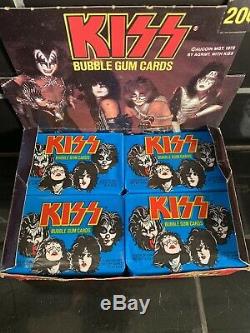 Kiss Set Of 36 X Bubble Gum Cards -1978 Vintage Counter Top Box Display Nos