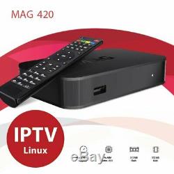LATEST RELEASE Mag 420 4K Set Top Box Linux 4K UHD HEVC Wifi and Bluetooth