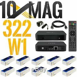 LOT NEW MAG322W1 MAG 322 W1 SET TOP BOX built-in Wi-Fi Multi Pack 1,2,4,10