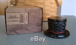 Longaberger 2013 Collector's Club Miniature Snowman Top Hat Basket set NEW withbox
