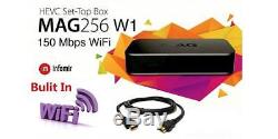 MAG256W1 Mag 256W1 IPTV OTT Set-Top Box WiFi 2.4Ghz Built-in