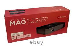 MAG522w3 WIFI IPTV Infomir Latest Model 2021 Linux set-top boxes 4K Media Stream