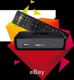 MAG 254 Wlan BOX Player IPTV Internet TV Box SET TOP Multimedia USB HDMI
