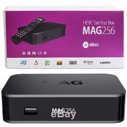 MAG 256 Genuine Infomir IPTV/OTT Set-Top Box Complete with 1 year subscription